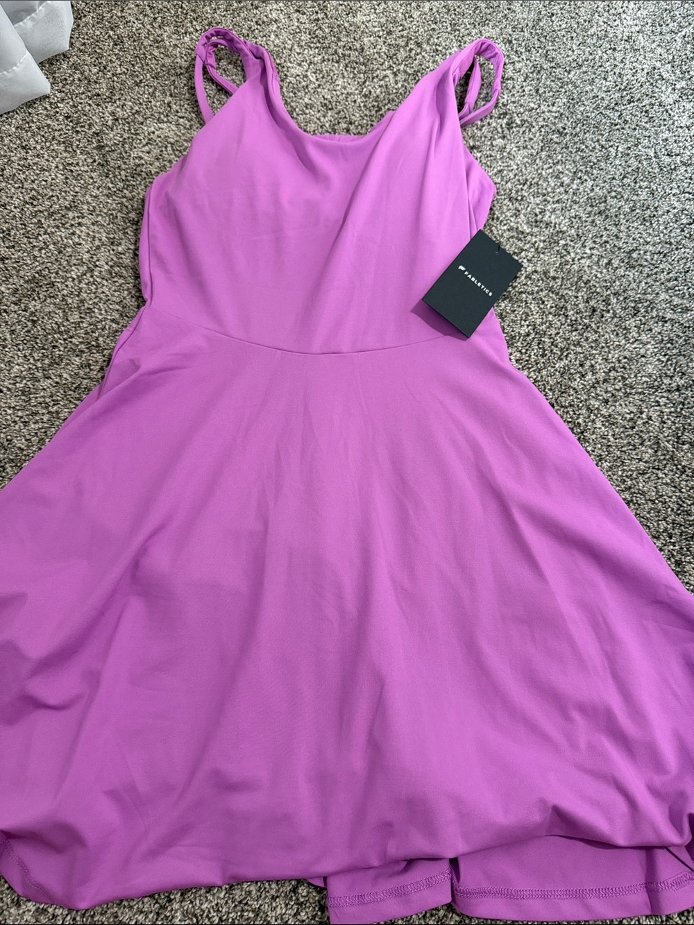 Fabletics Lavender-Pink Mini Fit & Flare Dress